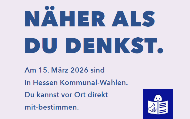 Zu den Kommunalwahlen in Hessen gibt es Informationen in leichter und einfacher Sprache.