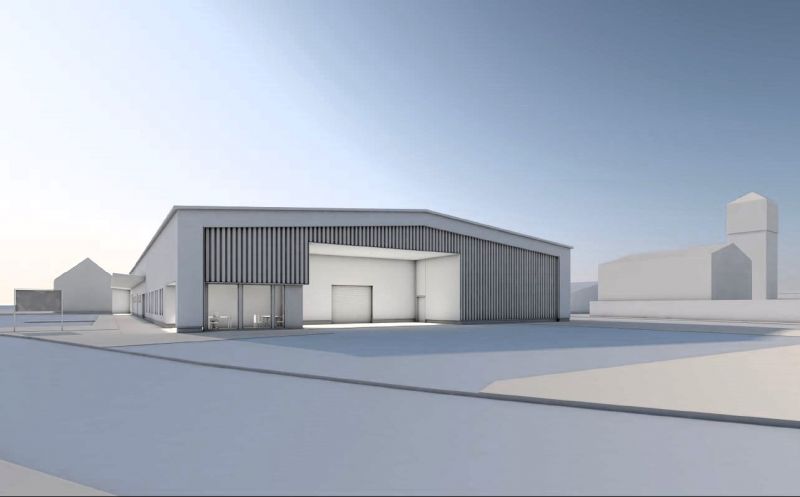 Das Architekturbüro hat Visualisierungen der geplanten Großküche angefertigt.