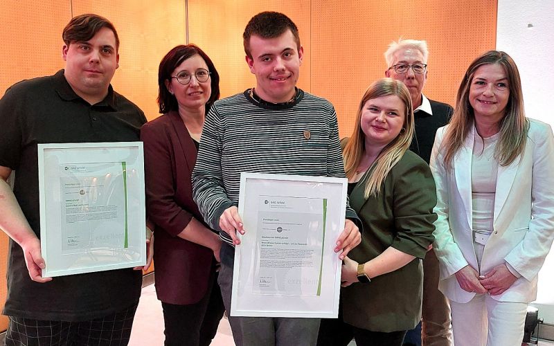 Gleich zwei exzellent-Preise konnte das Team des inklusiven Bildungscampus Blauhaus für sich verbuchen.