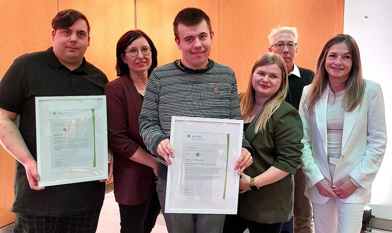 Gleich zwei exzellent-Preise konnte das Team des inklusiven Bildungscampus Blauhaus für sich verbuchen.